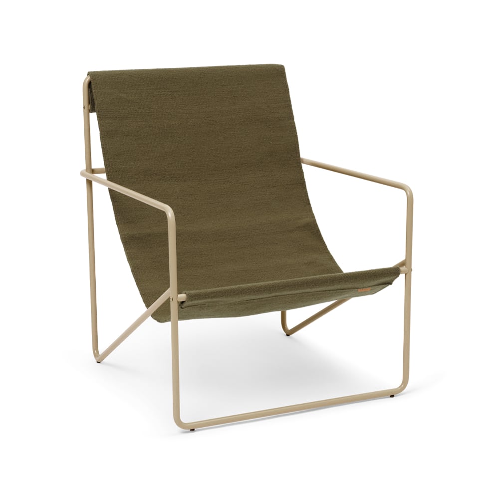 ferm LIVING Desert aurinkotuoli Olive cashemere runko