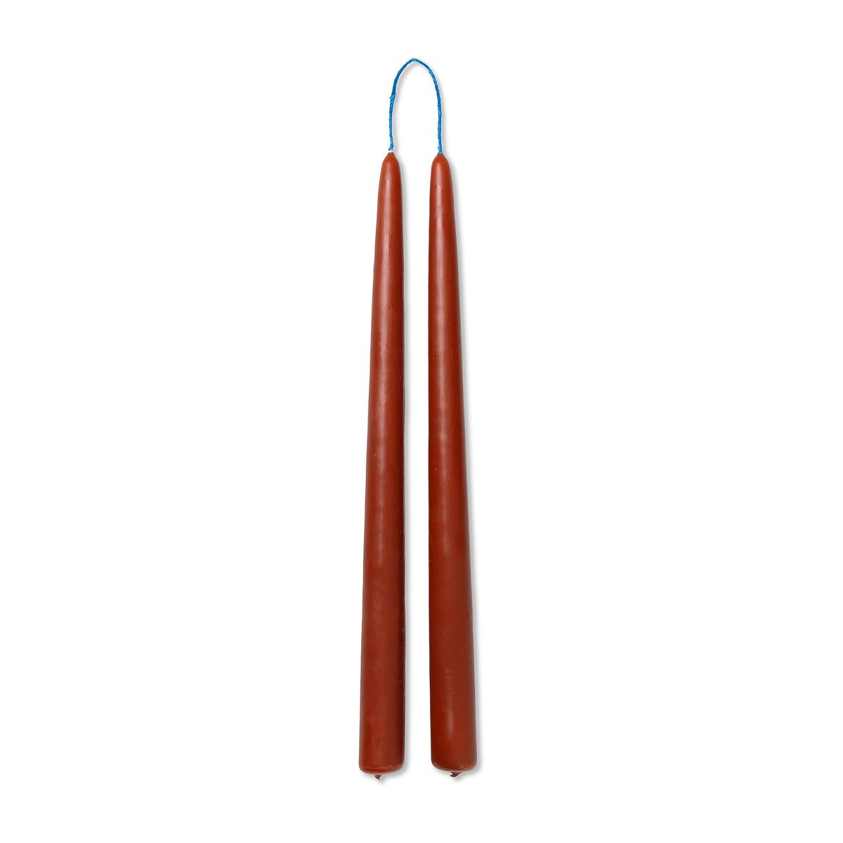 ferm LIVING Dipped candles käsintehdyt kynttilät 30 cm 2-pack Rust