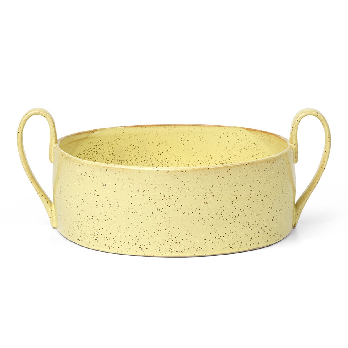 ferm LIVING Flow Centrepiece -kulho Yellow speckle