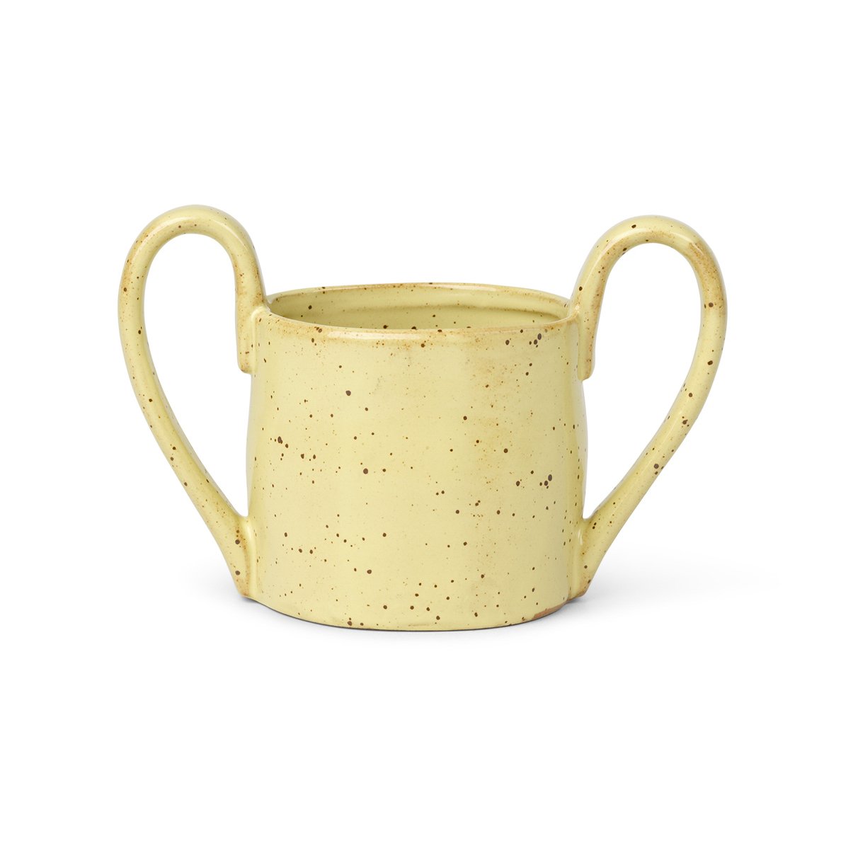 ferm LIVING Flow lasten muki 19 cl Yellow speckle