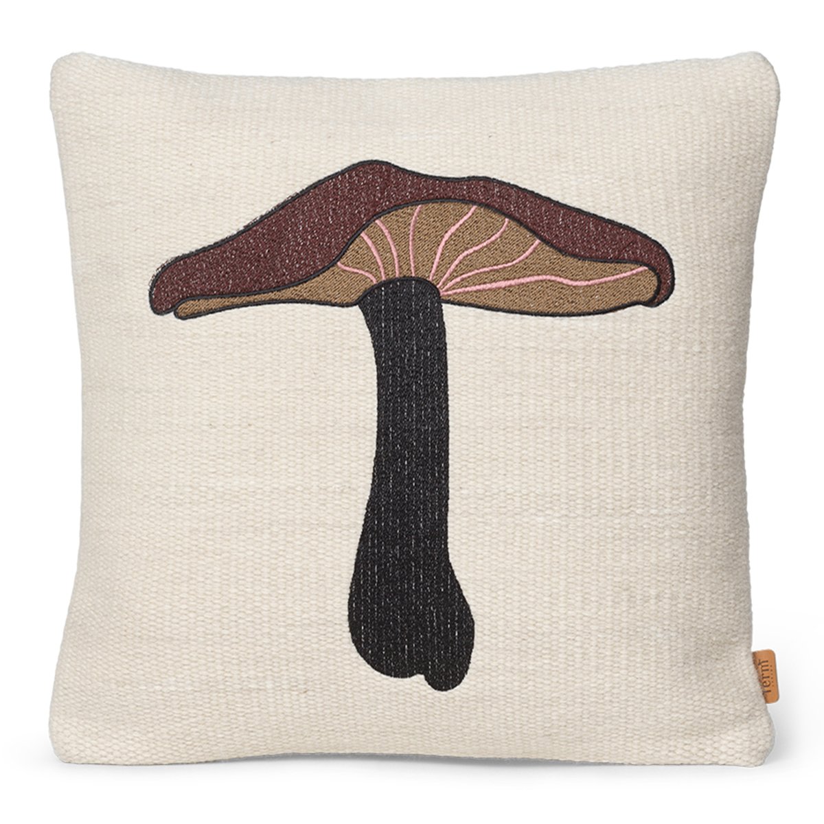 ferm LIVING Forest kirjailtu tyyny 40×40 cm Lactarius