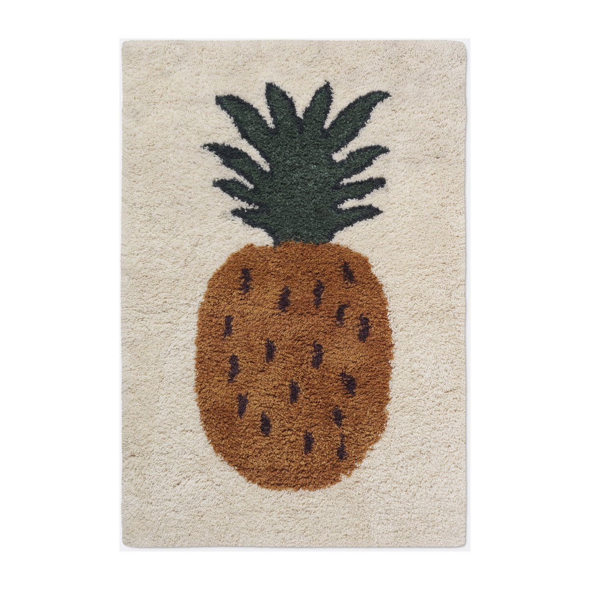 ferm LIVING Fruiticana matto L 120 x 180 cm Pineapple