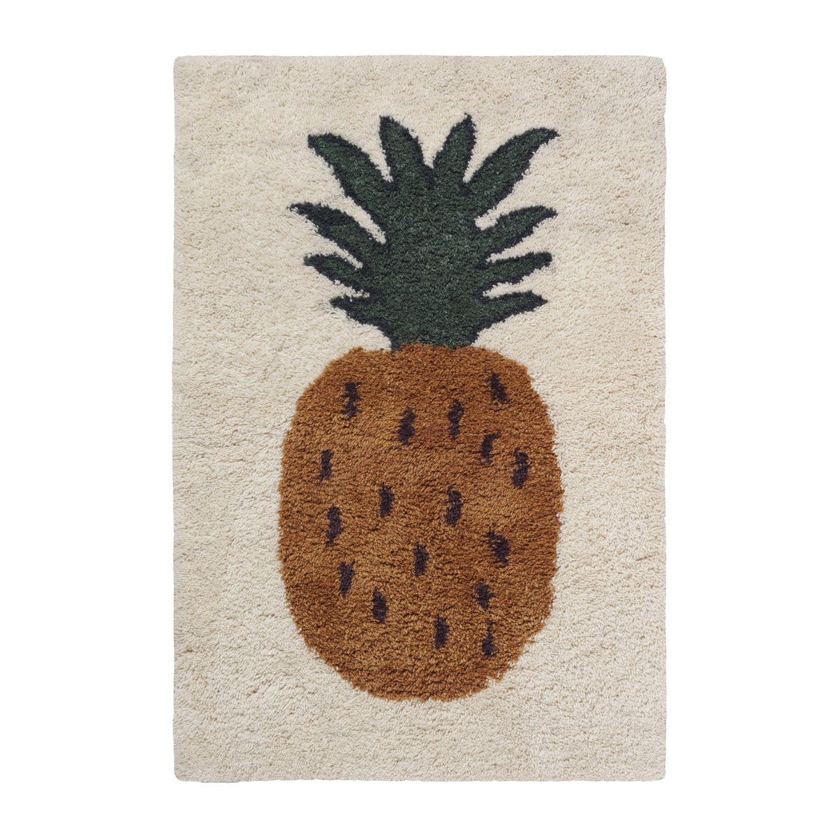 ferm LIVING Fruiticana matto S 80 x 120 cm Pineapple