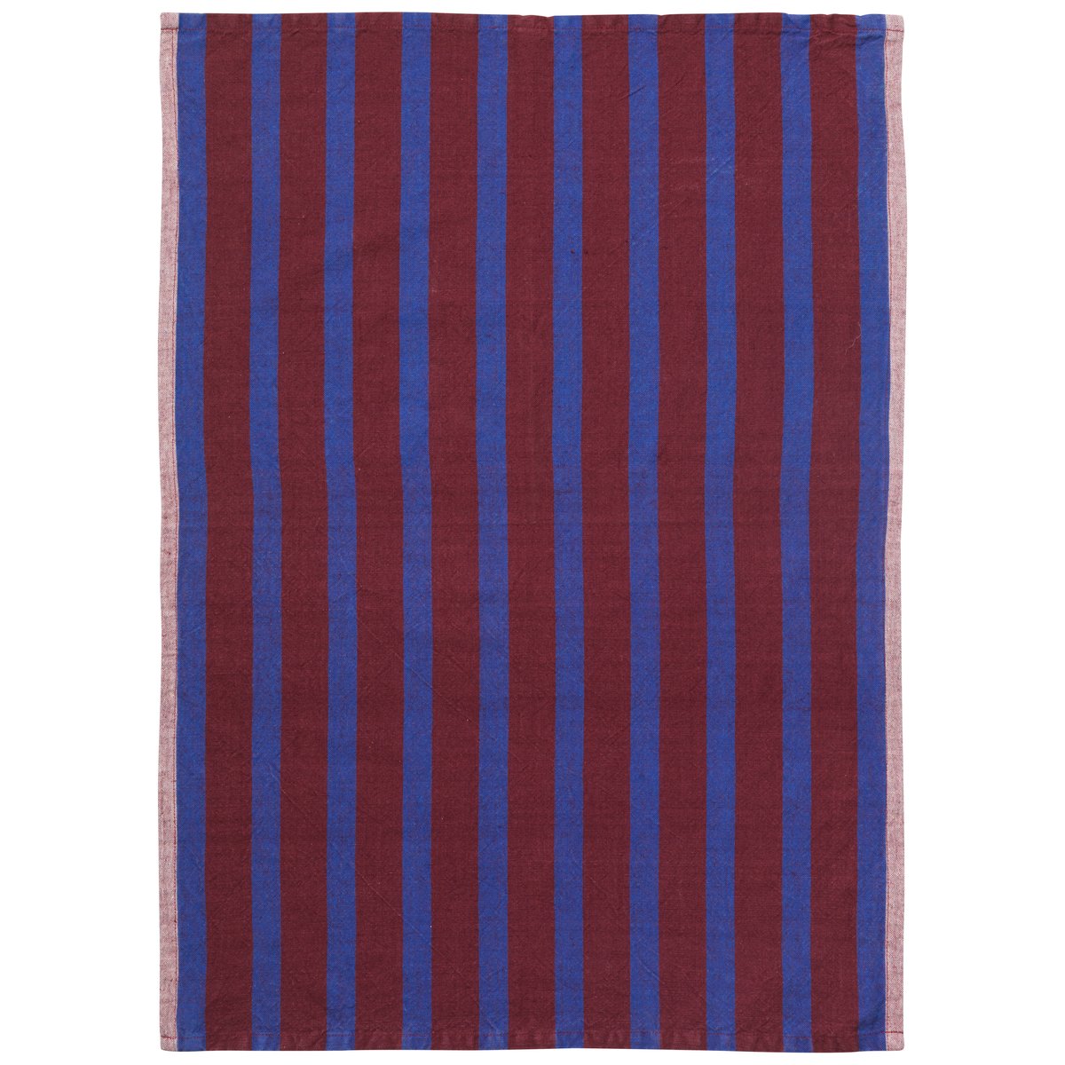 ferm LIVING Hale keittiöpyyhe 50×70 cm Brown-navy blue