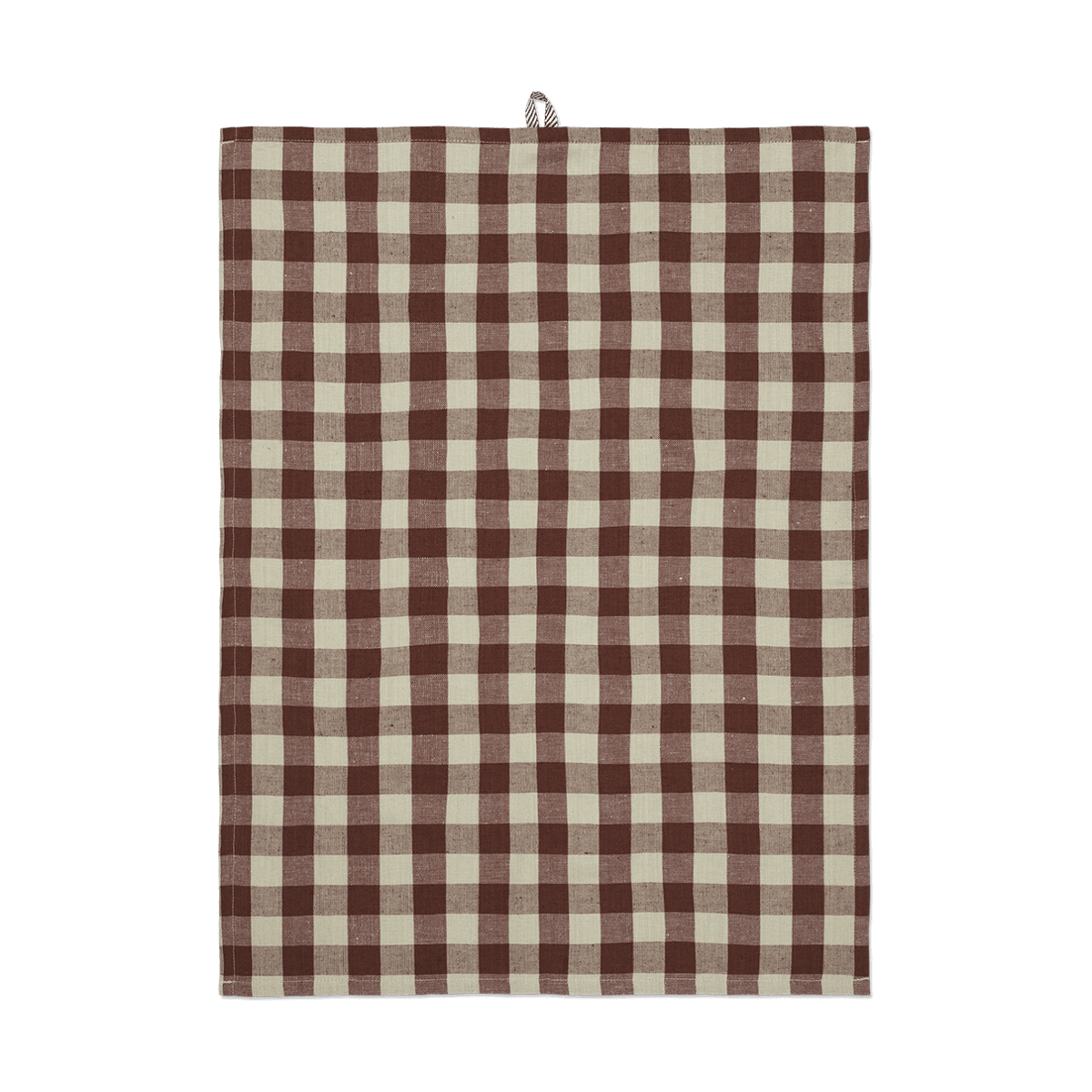 ferm LIVING Hale keittiöpyyhe 50×70 cm Cinnamon-grey green