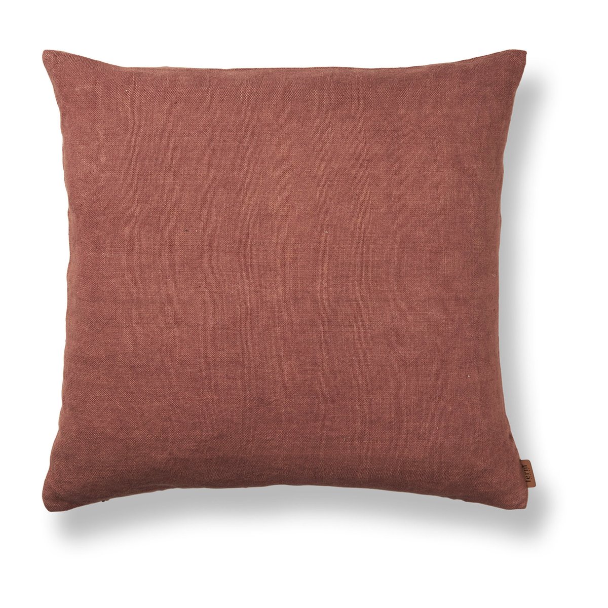 ferm LIVING Heavy Linen tyyny 50 x 50 cm Berry Red