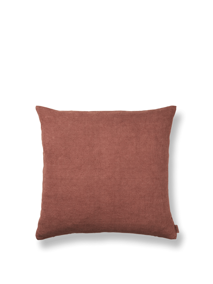 Heavy tyynynpäällinen 50x50 cm Pellava - Marjanpunainen - Ferm LIVING