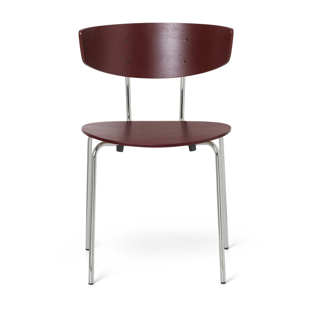 ferm LIVING Herman Tuoli Red brown-kromi