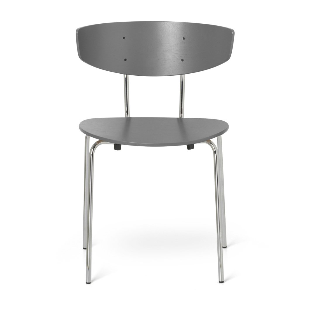 ferm LIVING Herman Tuoli Warm grey-kromi