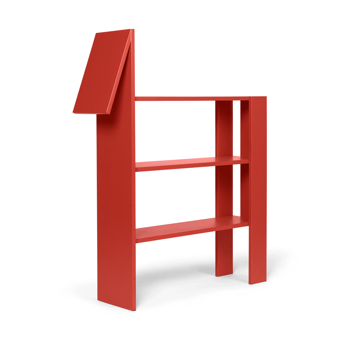 ferm LIVING Horse kirjahylly 91×111 cm Poppy Red