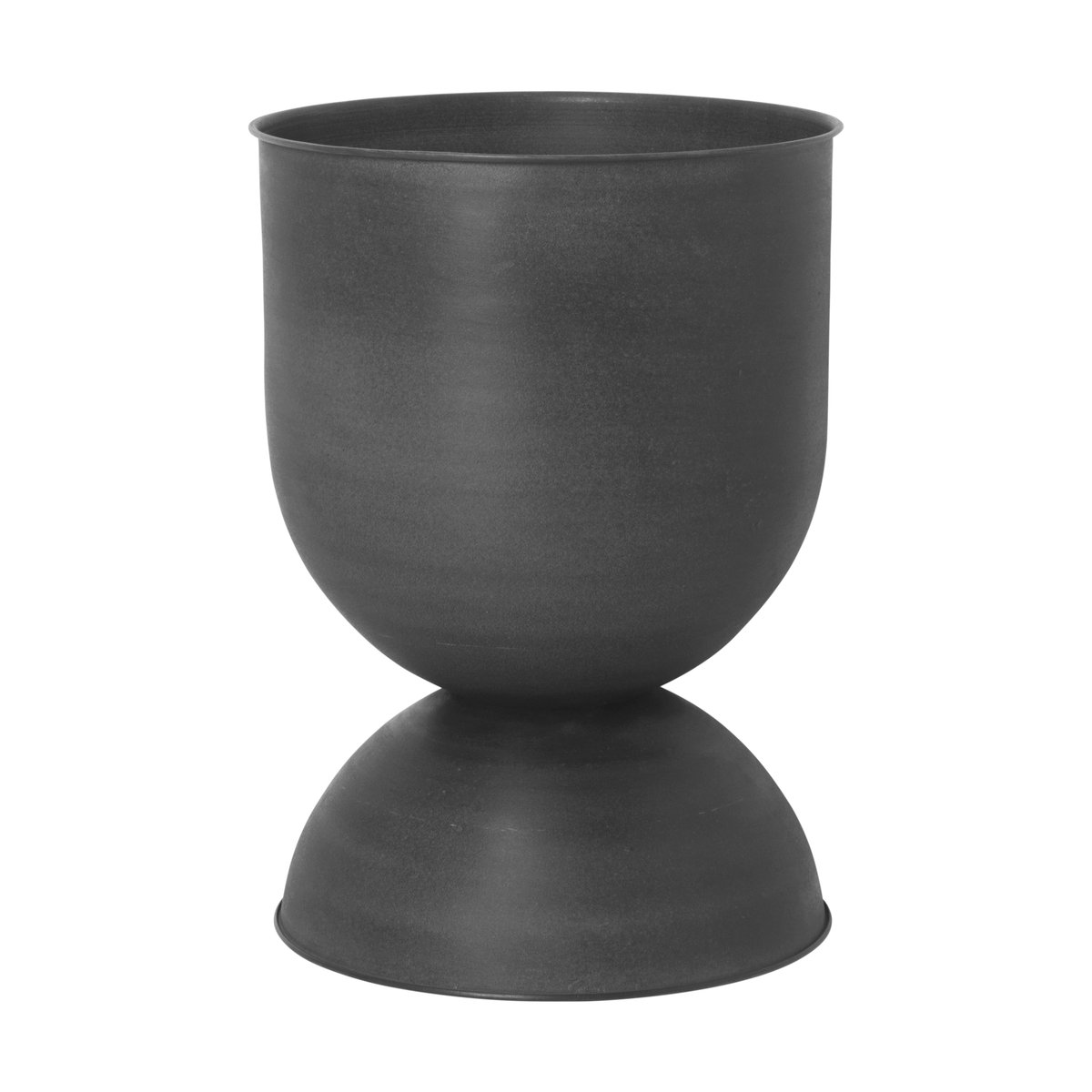 ferm LIVING Hourglass ruukku medium Ø41 cm Musta-tummanharmaa