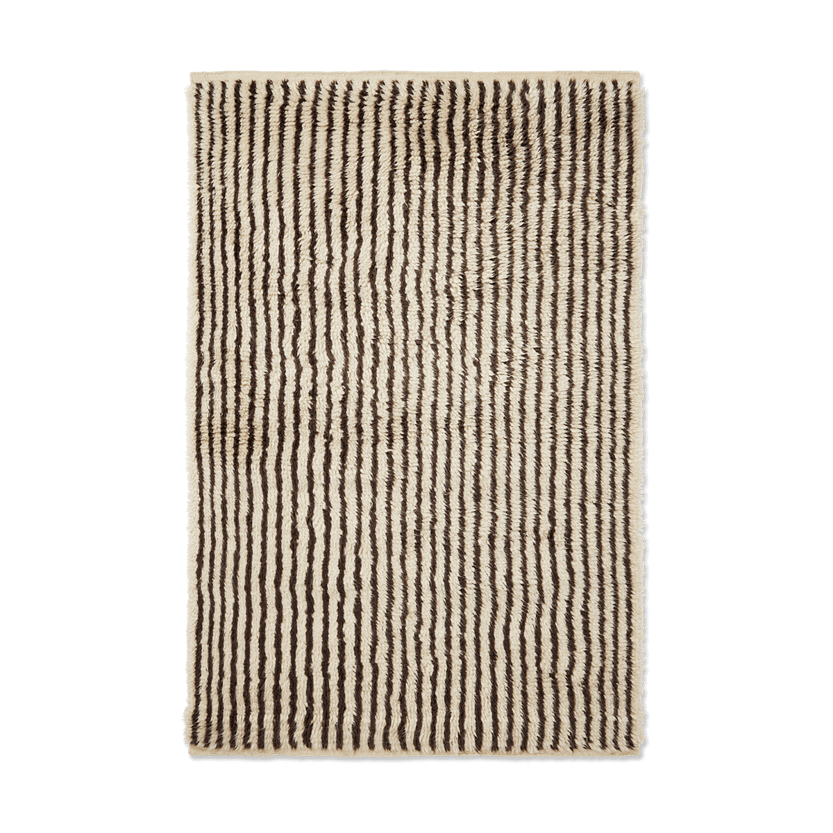 ferm LIVING Kami matto Off white-coffee 120×180 cm