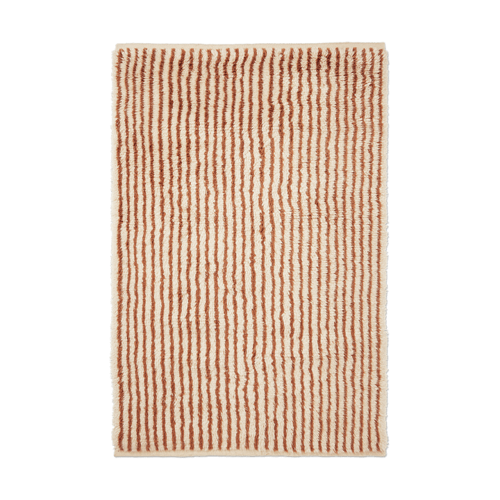 Kami matto - Off white-red brown, 120x180 cm - ferm LIVING