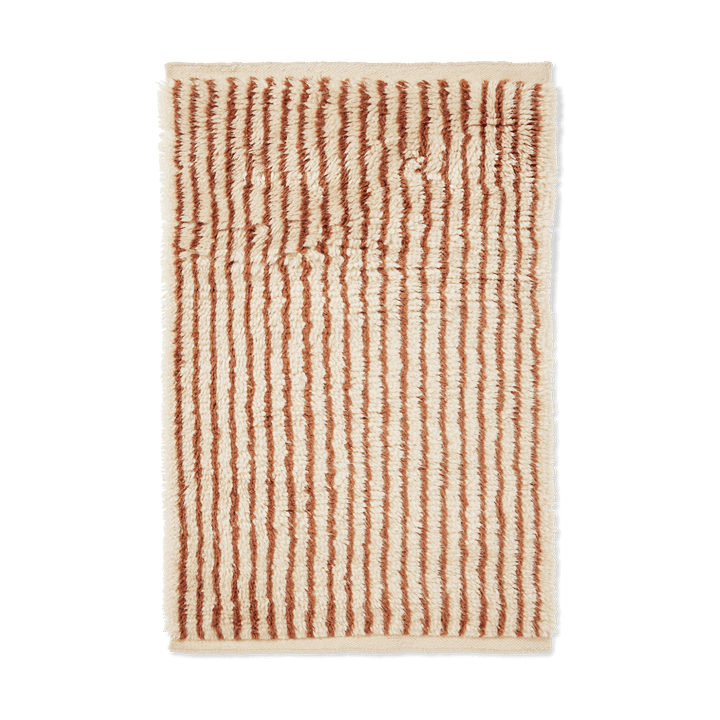 Kami matto - Off white-red brown, 80x120 cm - ferm LIVING