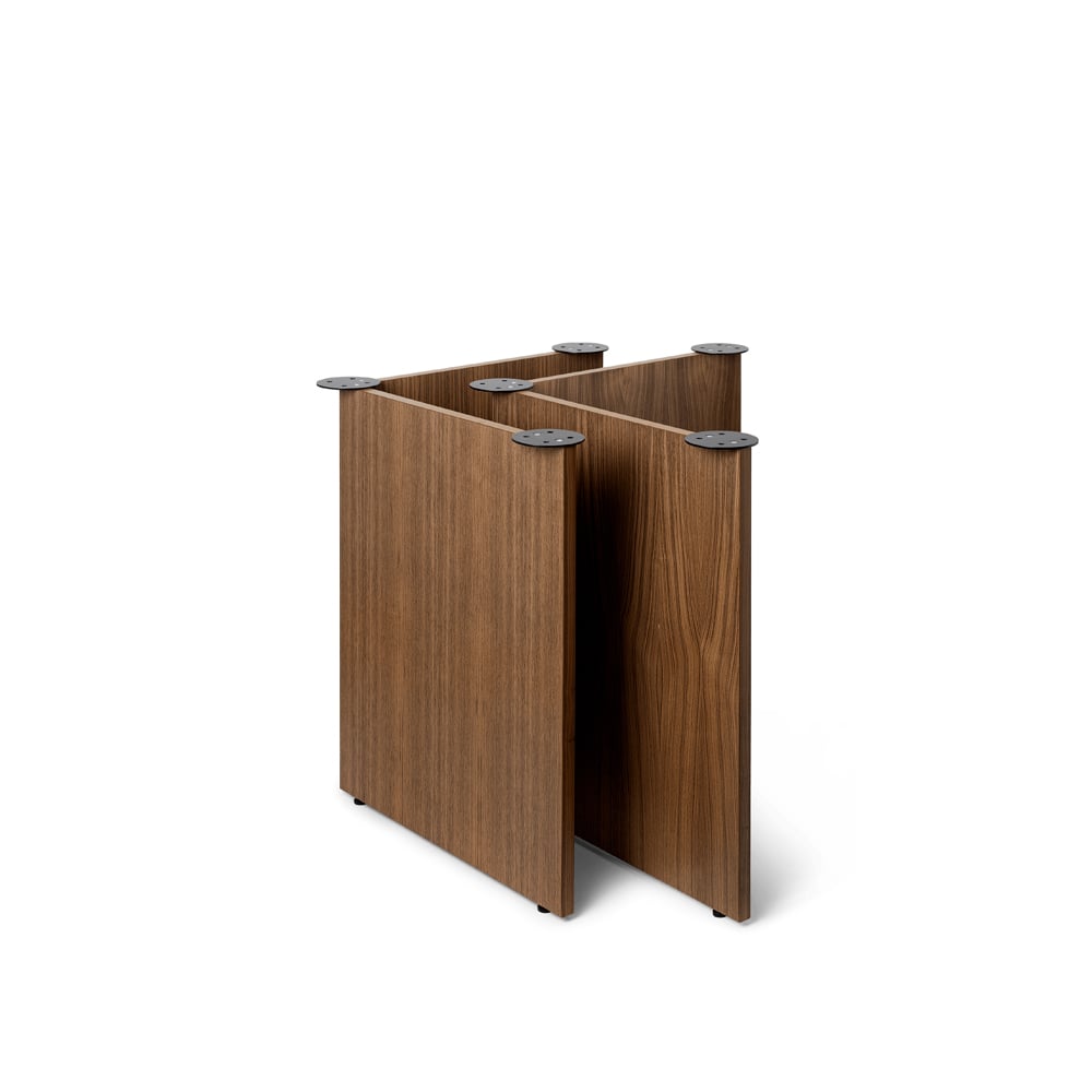 ferm LIVING Mingle pöydän jalat 2-pakkaus Walnut veneer w68