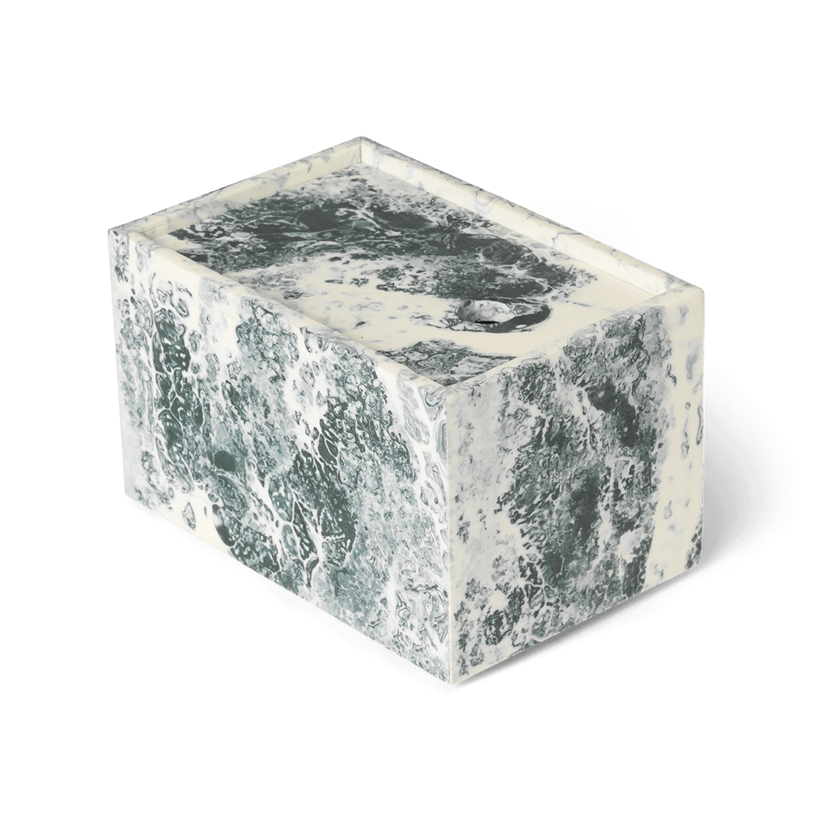 ferm LIVING Mist säilytyslaatikko 10×15 cm Emerald-off white