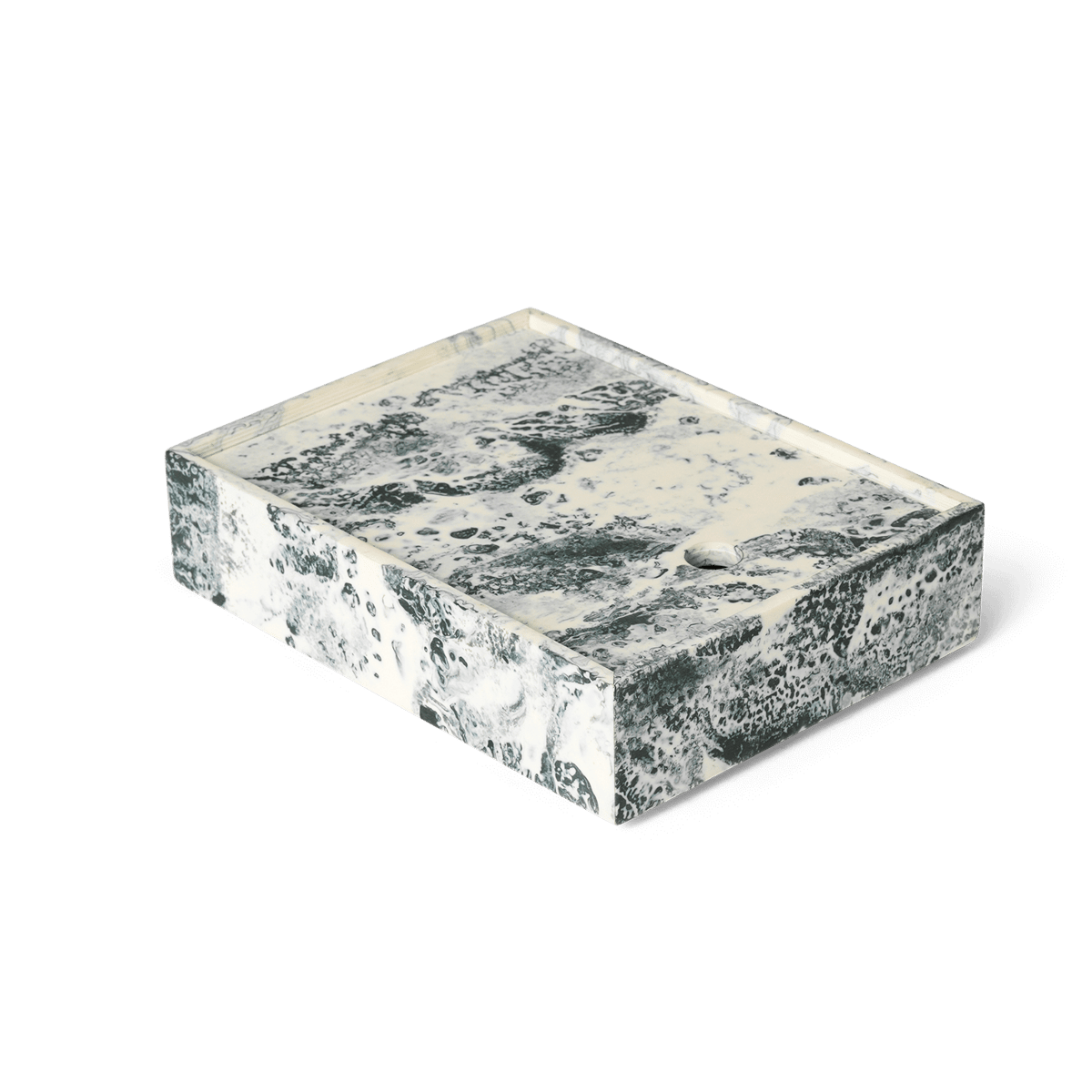 ferm LIVING Mist säilytyslaatikko 15×20 cm Emerald-off white