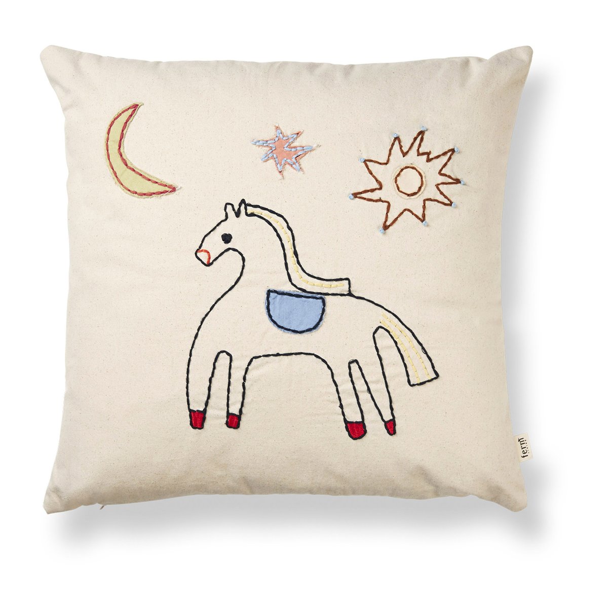 ferm LIVING Naive tyyny 40 x 40 cm Horse