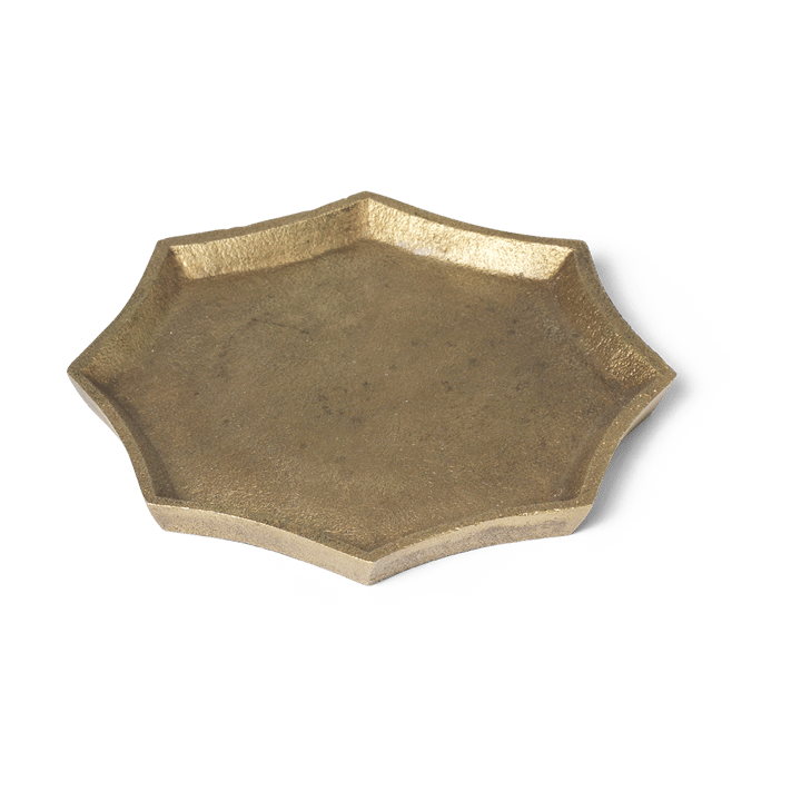 Otte koristetarjotin 9,5x9,5 cm - Brass finish - ferm LIVING