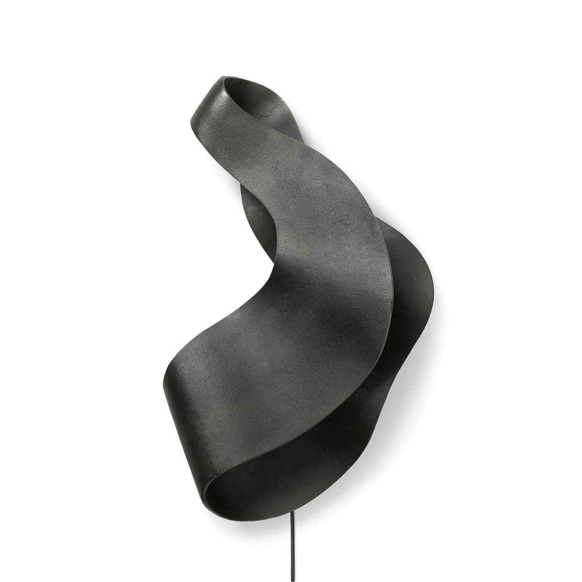 ferm LIVING Oyster seinävalaisin Black