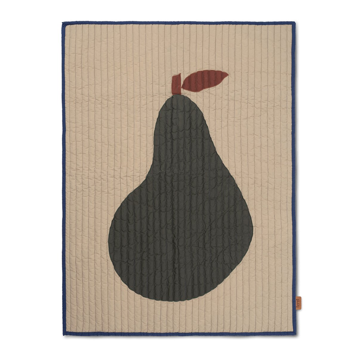 ferm LIVING Pear huopa 80×110 cm Hiekka-tummanvihreä