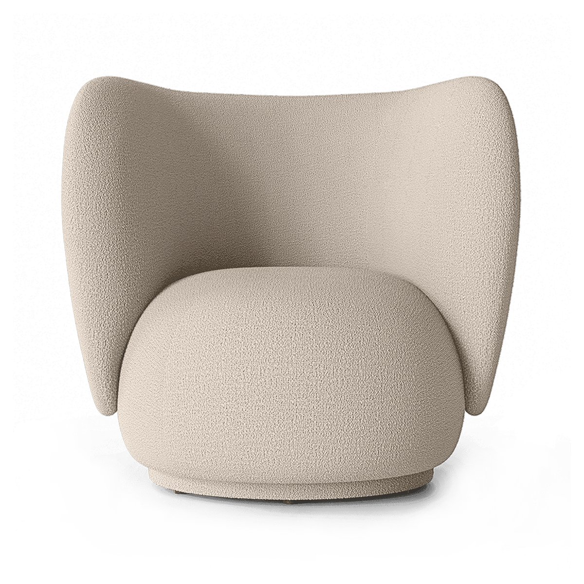 ferm LIVING Rico lounge chair bouclé Wool bouclé natural