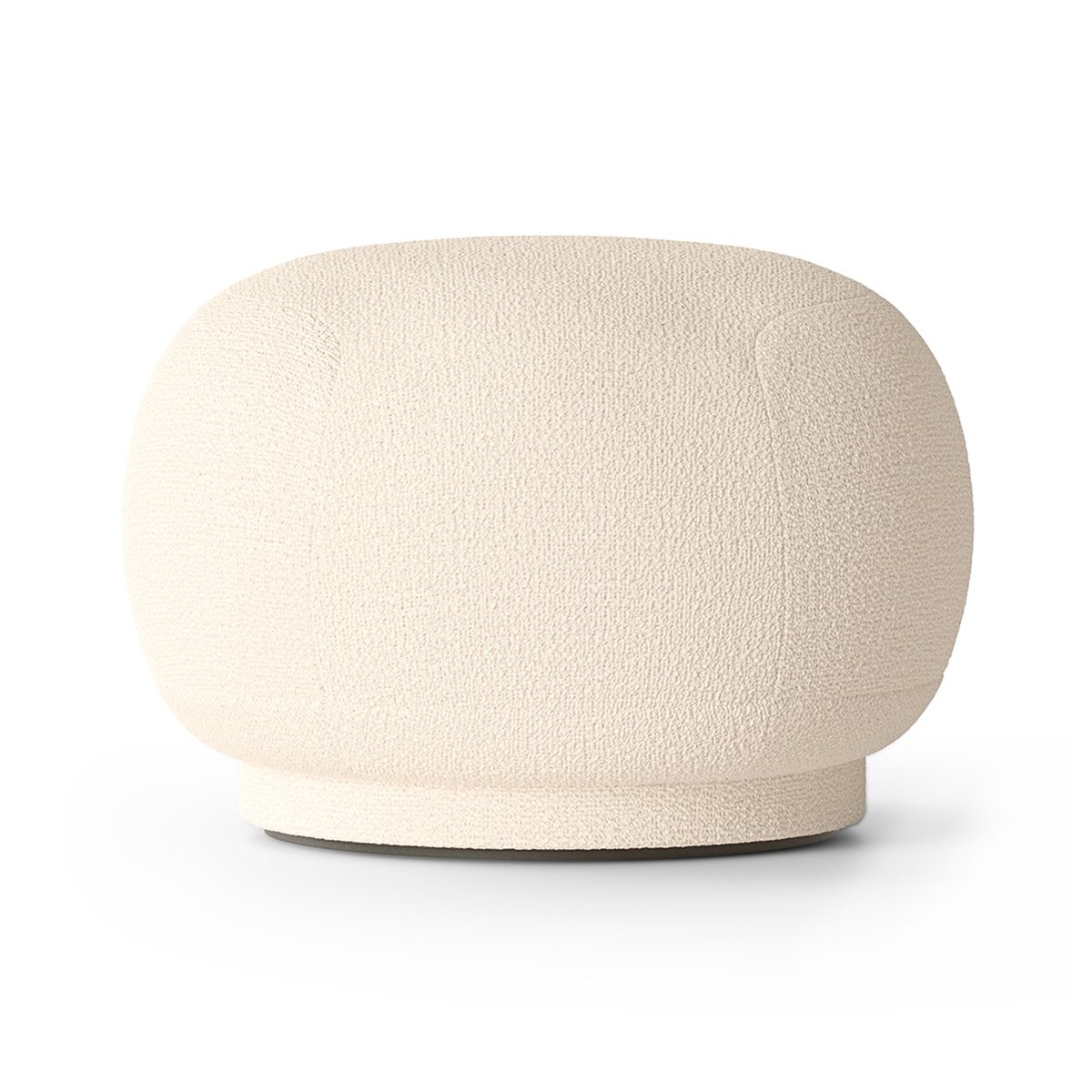 ferm LIVING Rico pouf -istuinrahi Wool bouclé offwhite