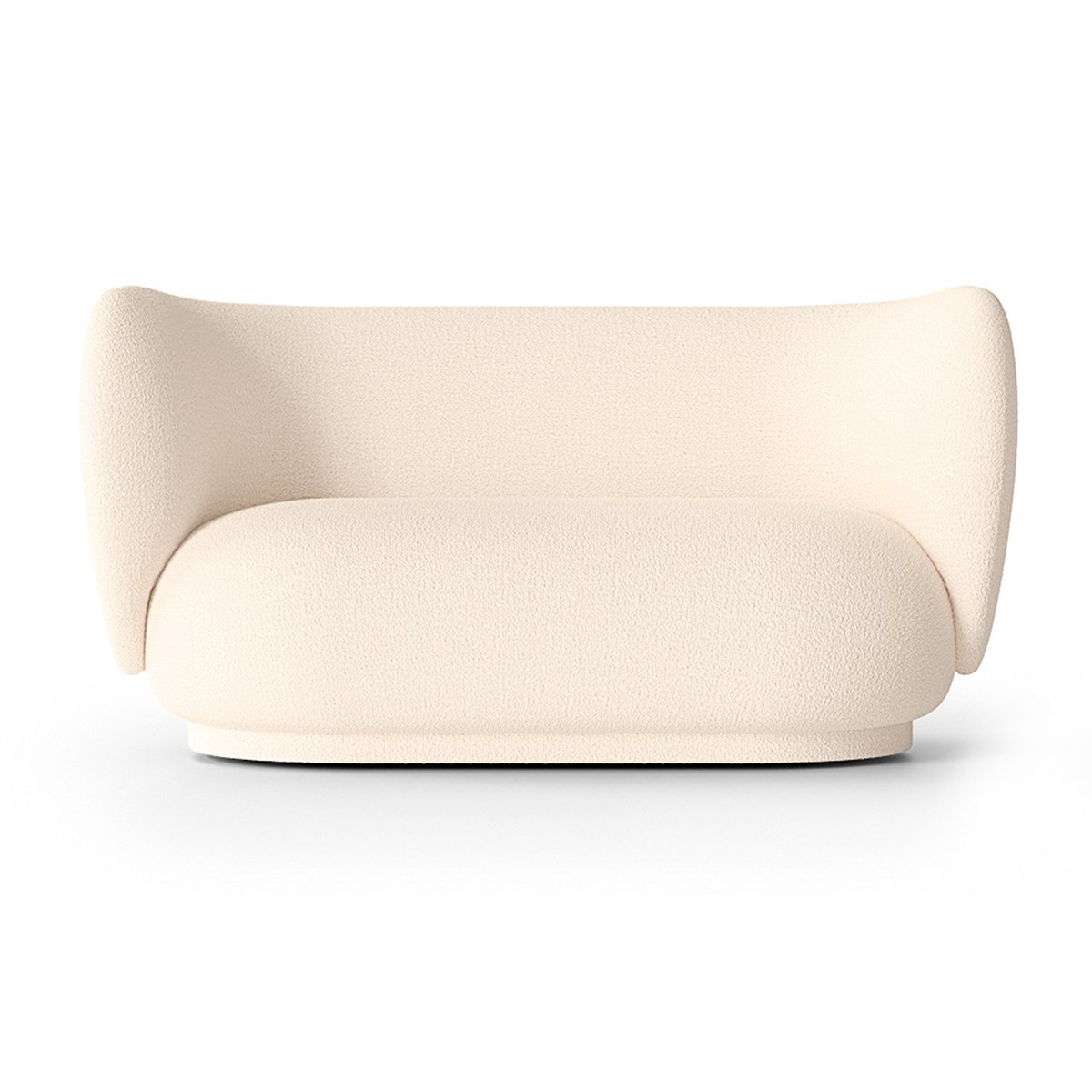 ferm LIVING Rico sohva bouclé 2-istuttava Bouclé offwhite