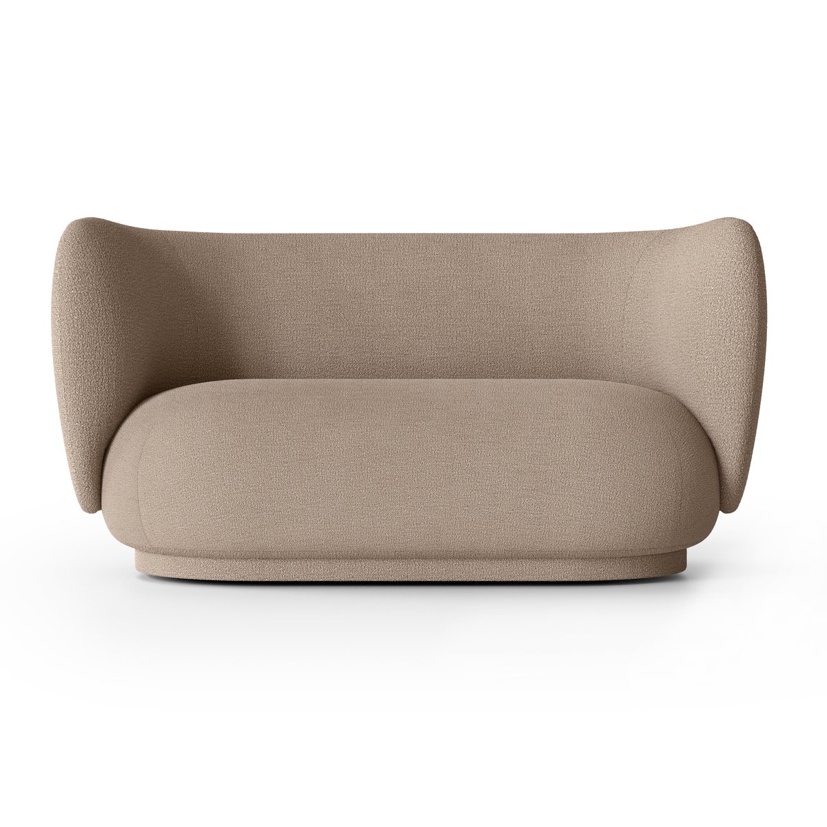 ferm LIVING Rico sohva bouclé 2-istuttava Bouclé sand