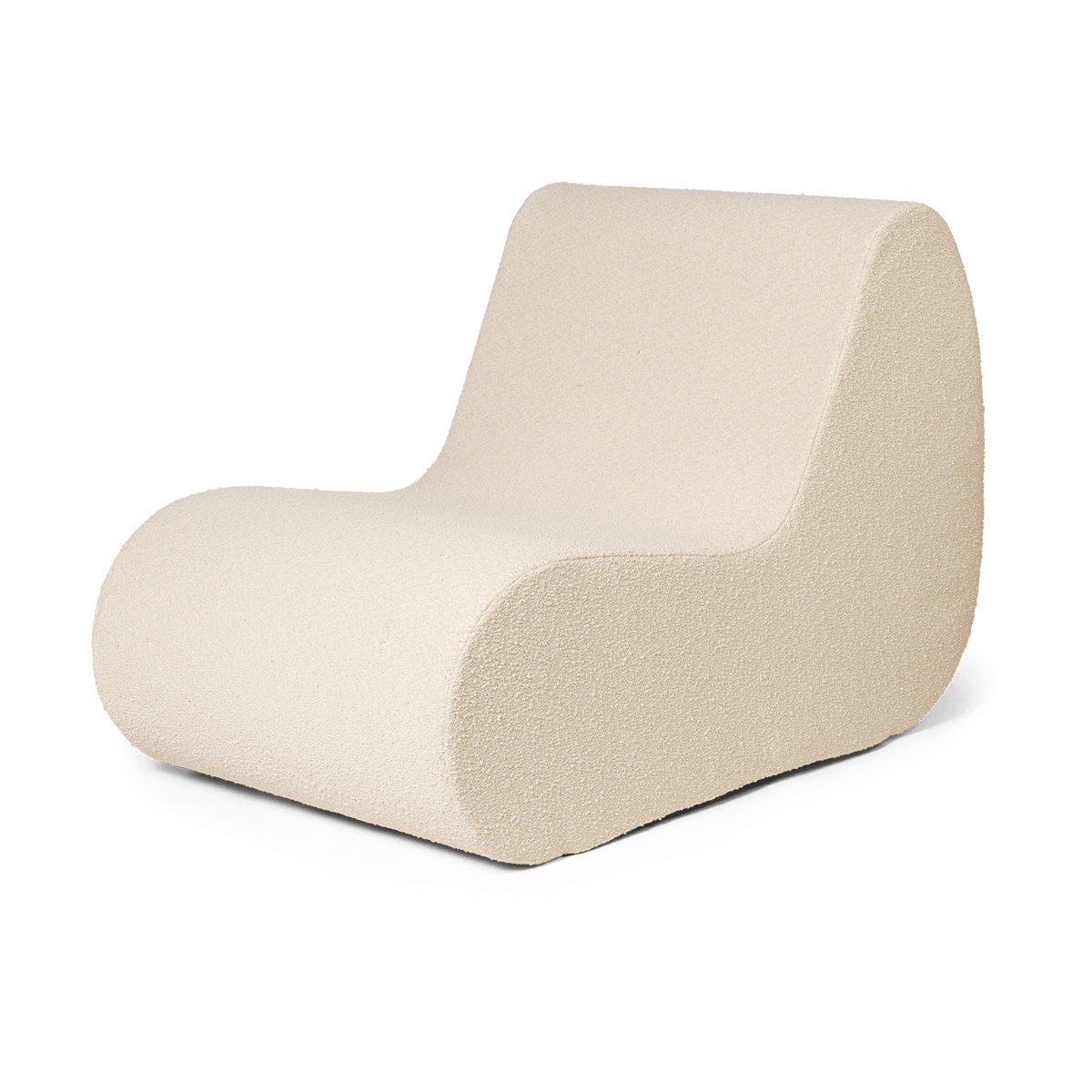 ferm LIVING Rouli center module pure bouclé moduulisohva Off-white