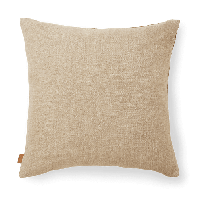 Senti Stripe tyyny 50x50 cm - Linen-carob brown - ferm LIVING