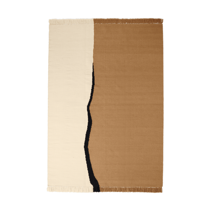 Soil Kelim matto - Dark sand-off white, 170x240 cm - ferm LIVING