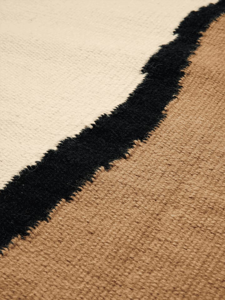 Soil Kelim matto - Dark sand-off white, 170x240 cm - ferm LIVING