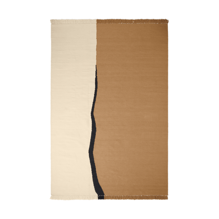 Soil Kelim matto - Dark sand-off white, 200x300 cm - ferm LIVING