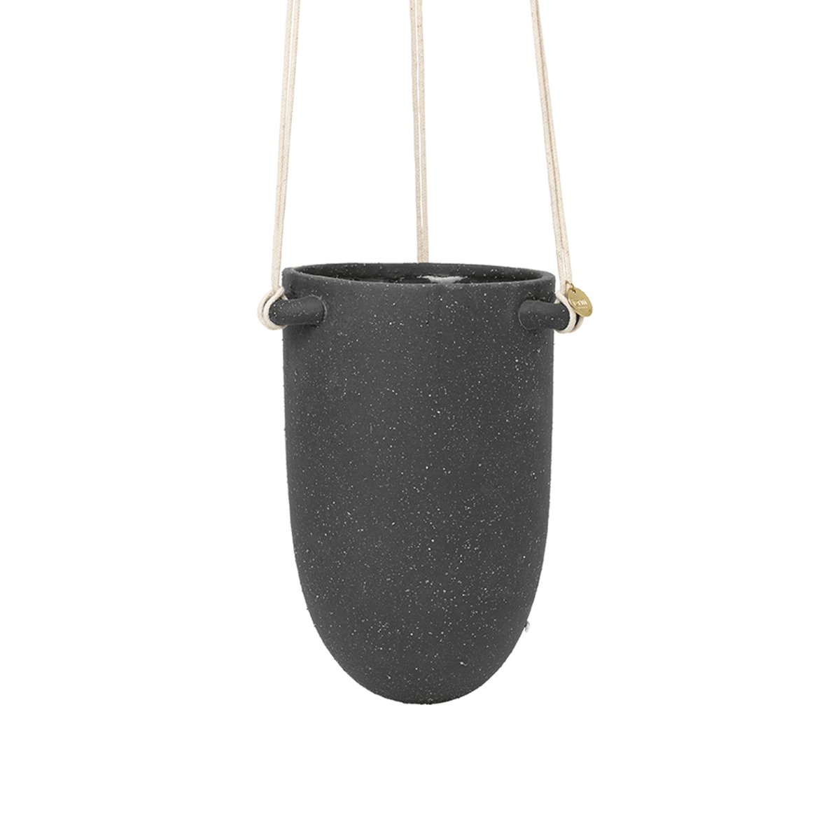 ferm LIVING Speckle kukka-amppeli Ø13,5 cm Dark grey