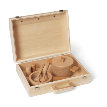 Toro Suitcase Kitchen ruoanlaittosarja lapsille - Natural - ferm LIVING