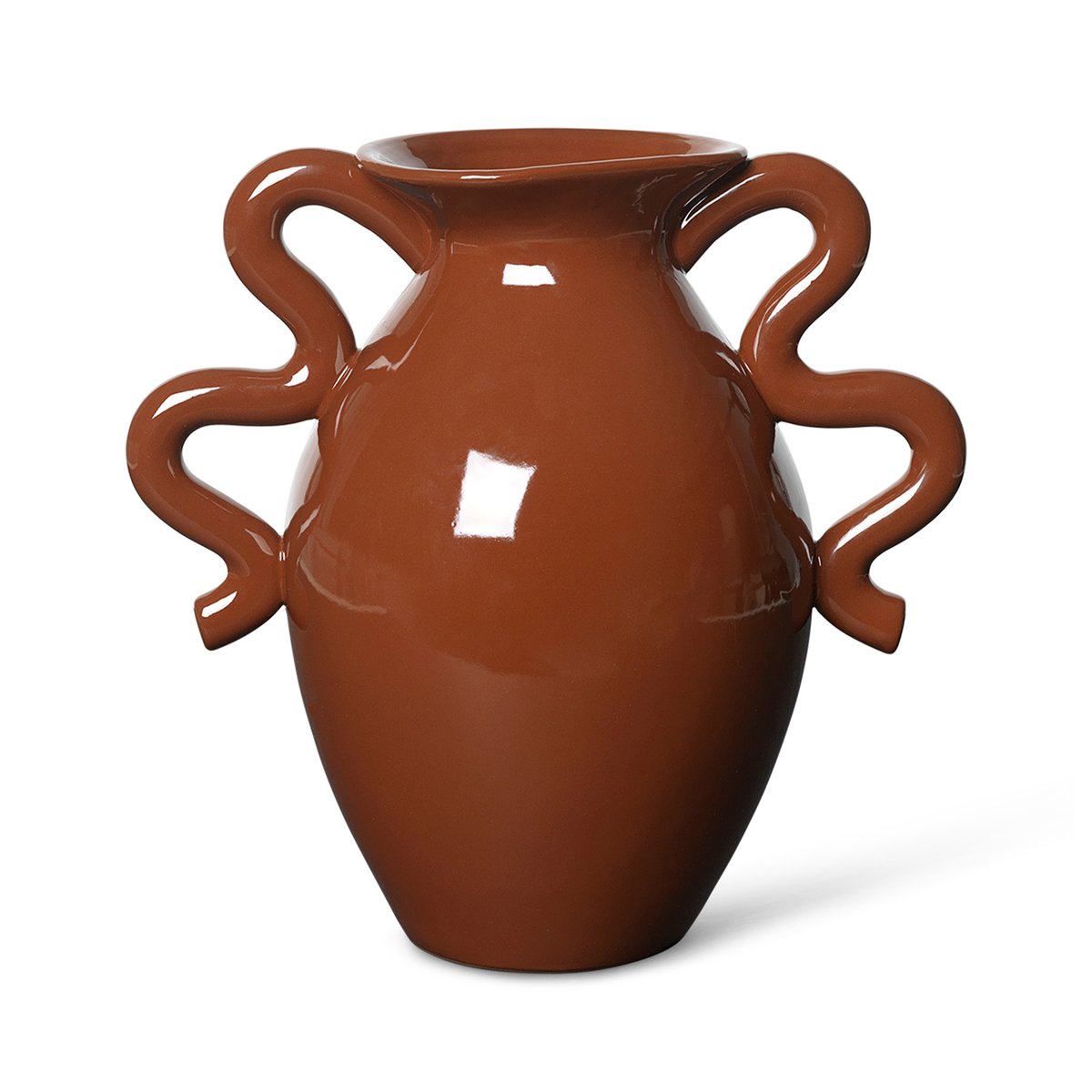 ferm LIVING Verso maljakko 27 cm Terracotta