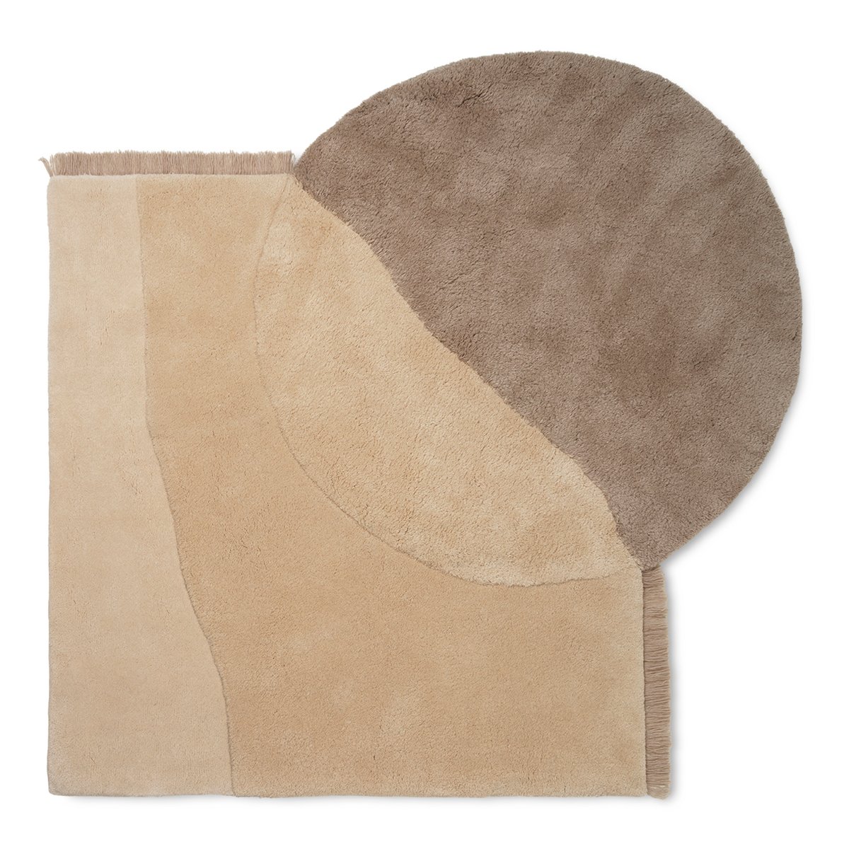 ferm LIVING View matto 140 x 180 cm Beige