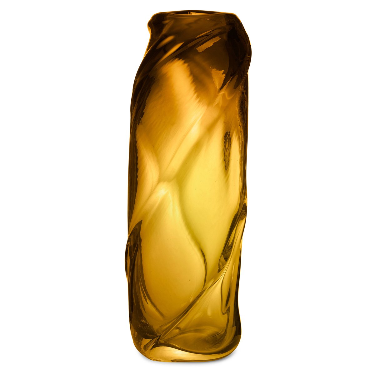 ferm LIVING Water Swirl -maljakko Amber