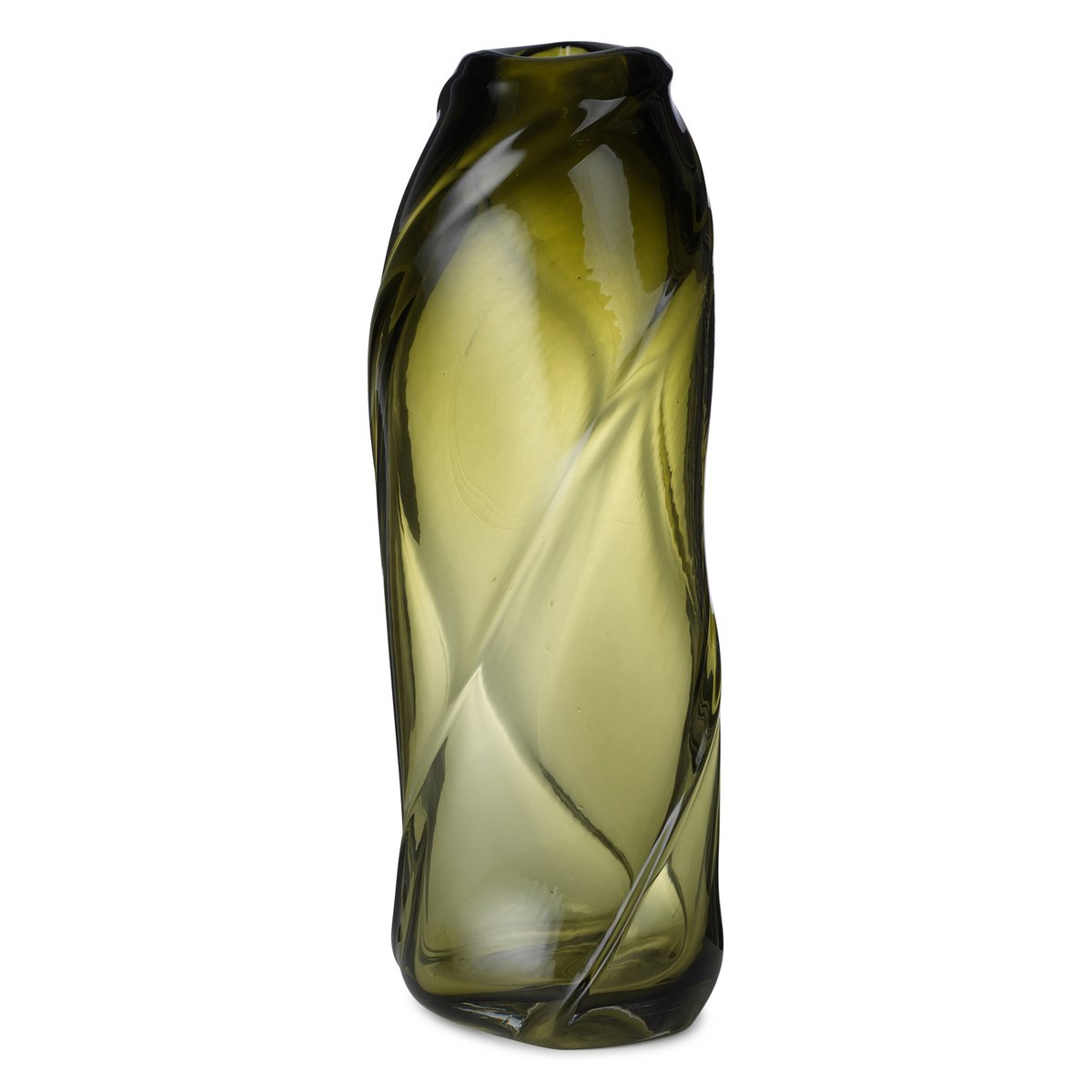 ferm LIVING Water Swirl -maljakko Moss green