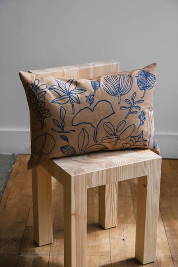 Botanic tyynynpäällinen 38x58 cm - Brown-blue - Fine Little Day