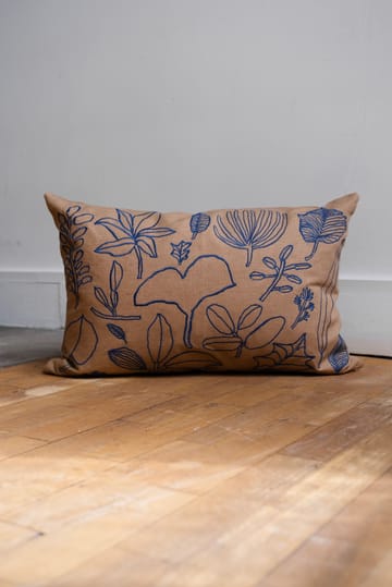 Botanic tyynynpäällinen 38x58 cm - Brown-blue - Fine Little Day