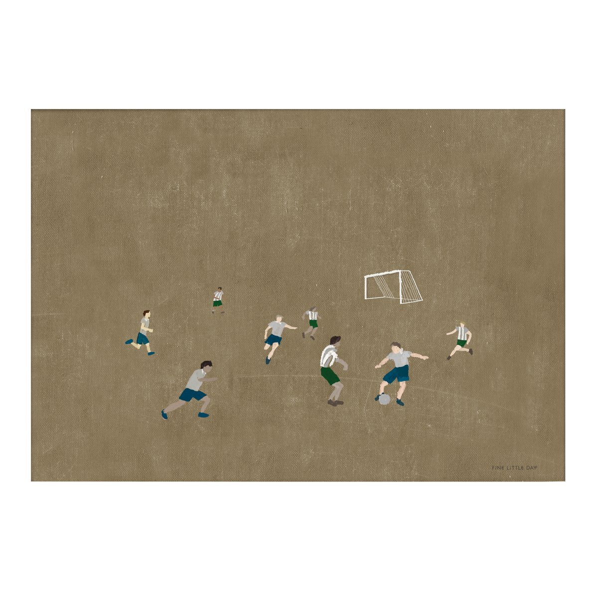 Fine Little Day Soccer juliste 50×70 cm Ruskea