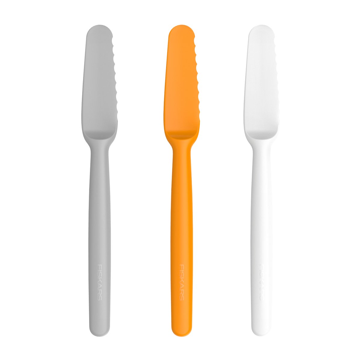 Fiskars Functional Form voiveitset 3-pack Harmaa-oranssi-valkoinen