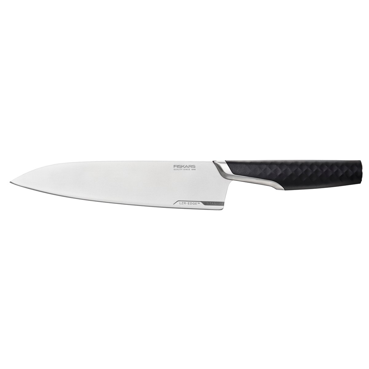 Fiskars Titanium kokkiveitsi 20 cm Musta