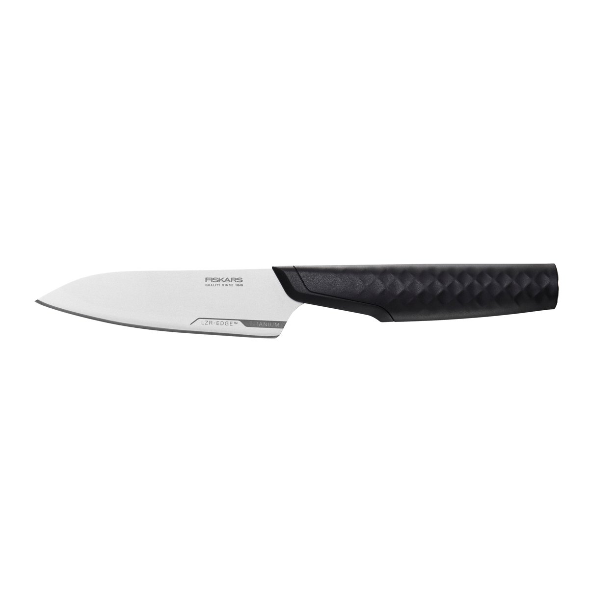 Fiskars Titanium vihannesveitsi 10 cm Musta