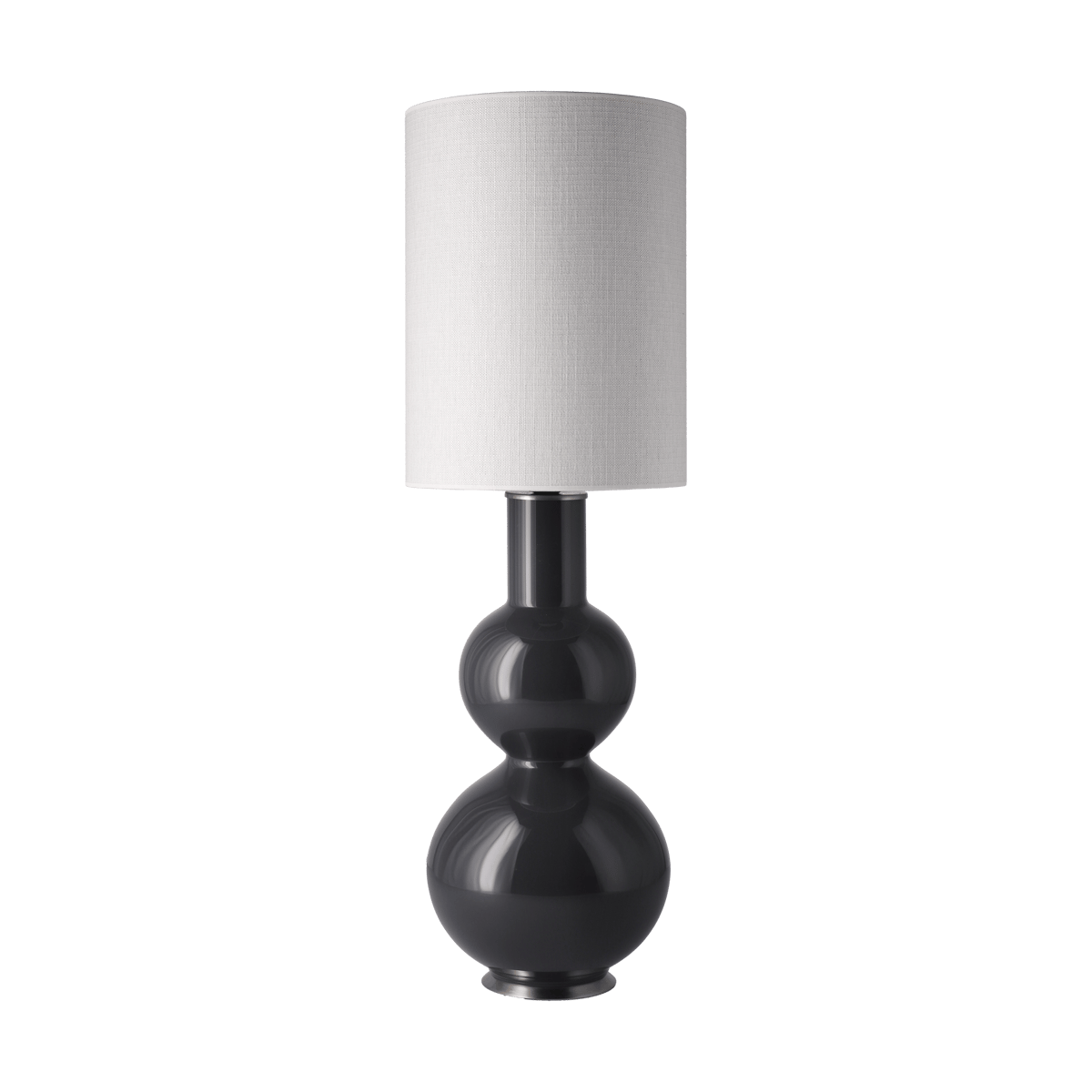 Flavia Lamps Augusta-pöytälamppu harmaalla lampunjalalla Babel Beige L