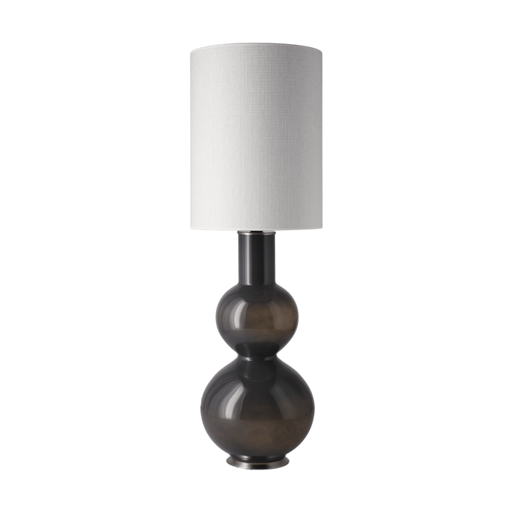 Augusta-pöytälamppu harmaalla lampunjalalla - Babel Beige L - Flavia Lamps