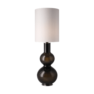 Augusta-pöytävalaisin mustalla lampunjalalla - Babel Beige L - Flavia Lamps