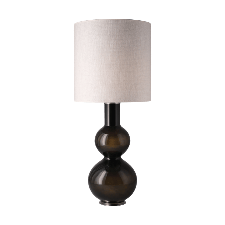 Augusta-pöytävalaisin mustalla lampunjalalla - Babel Beige M - Flavia Lamps